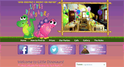 Desktop Screenshot of littledinosaurs.co.uk